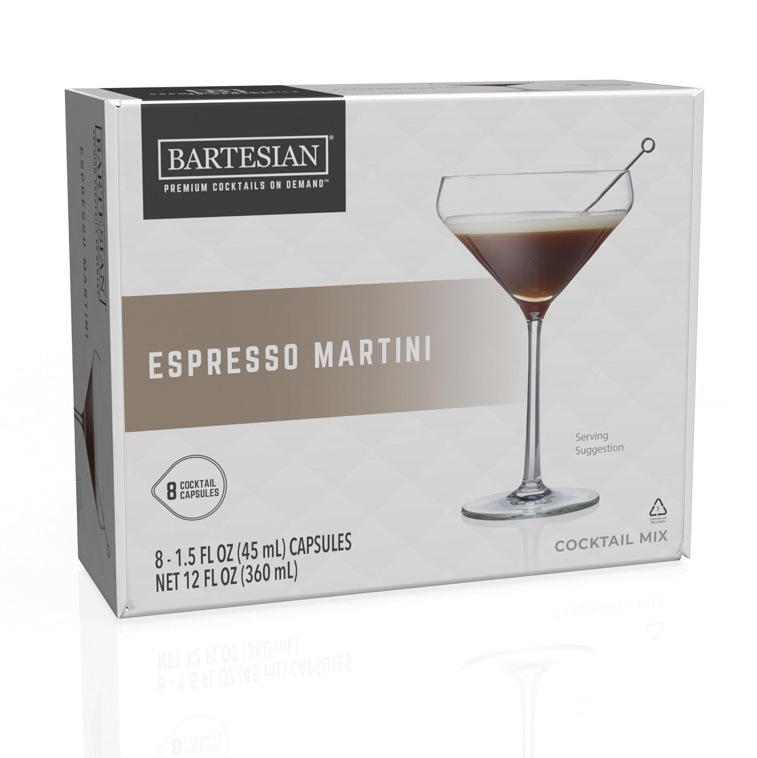 Bartesian Espresso Martini Cocktail Mix Pods – 6-Pack Drink Capsules