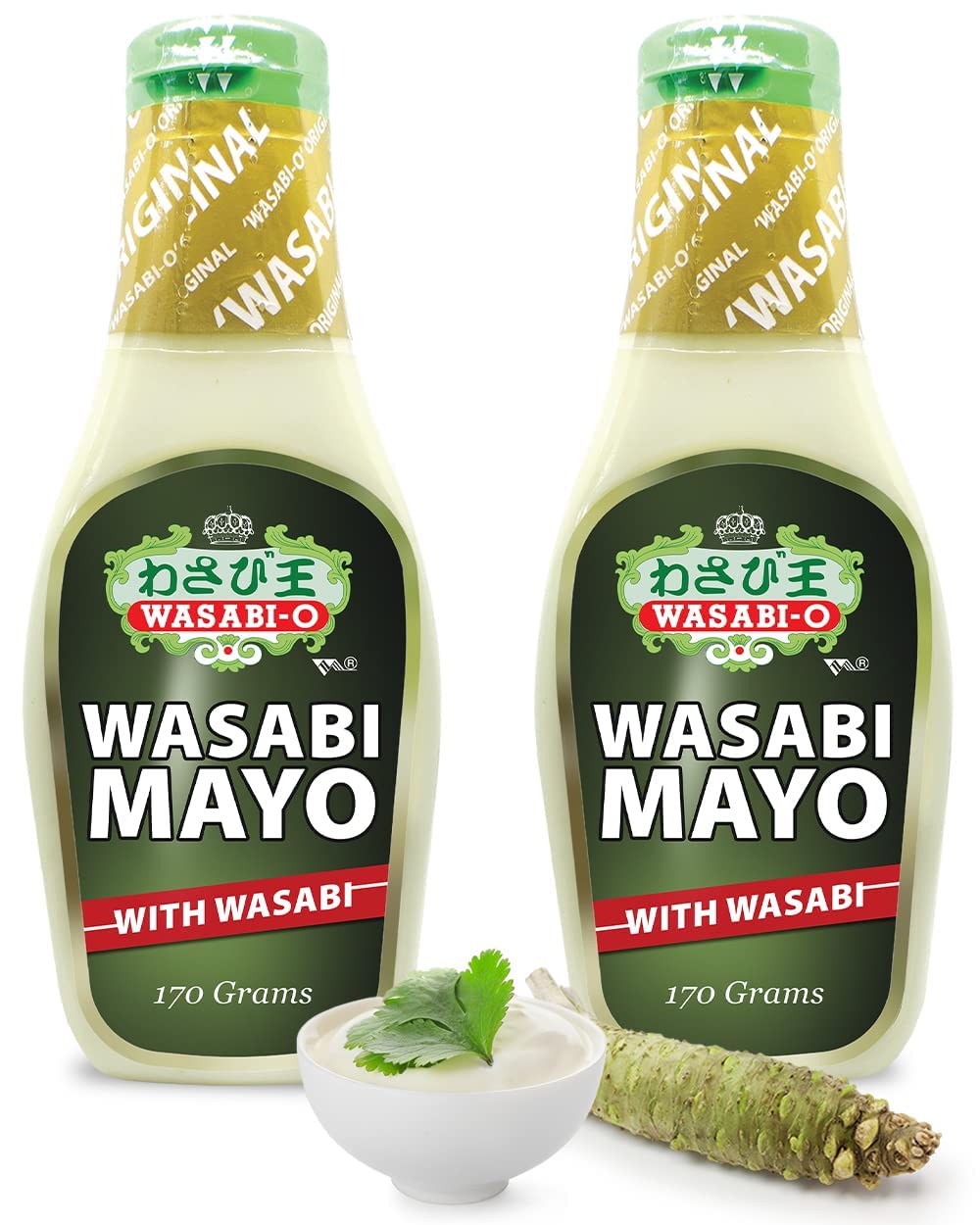 Wasabi-O Wasabi & Ketchup Fusion Mayonnaise - 170g (Pack of 2)