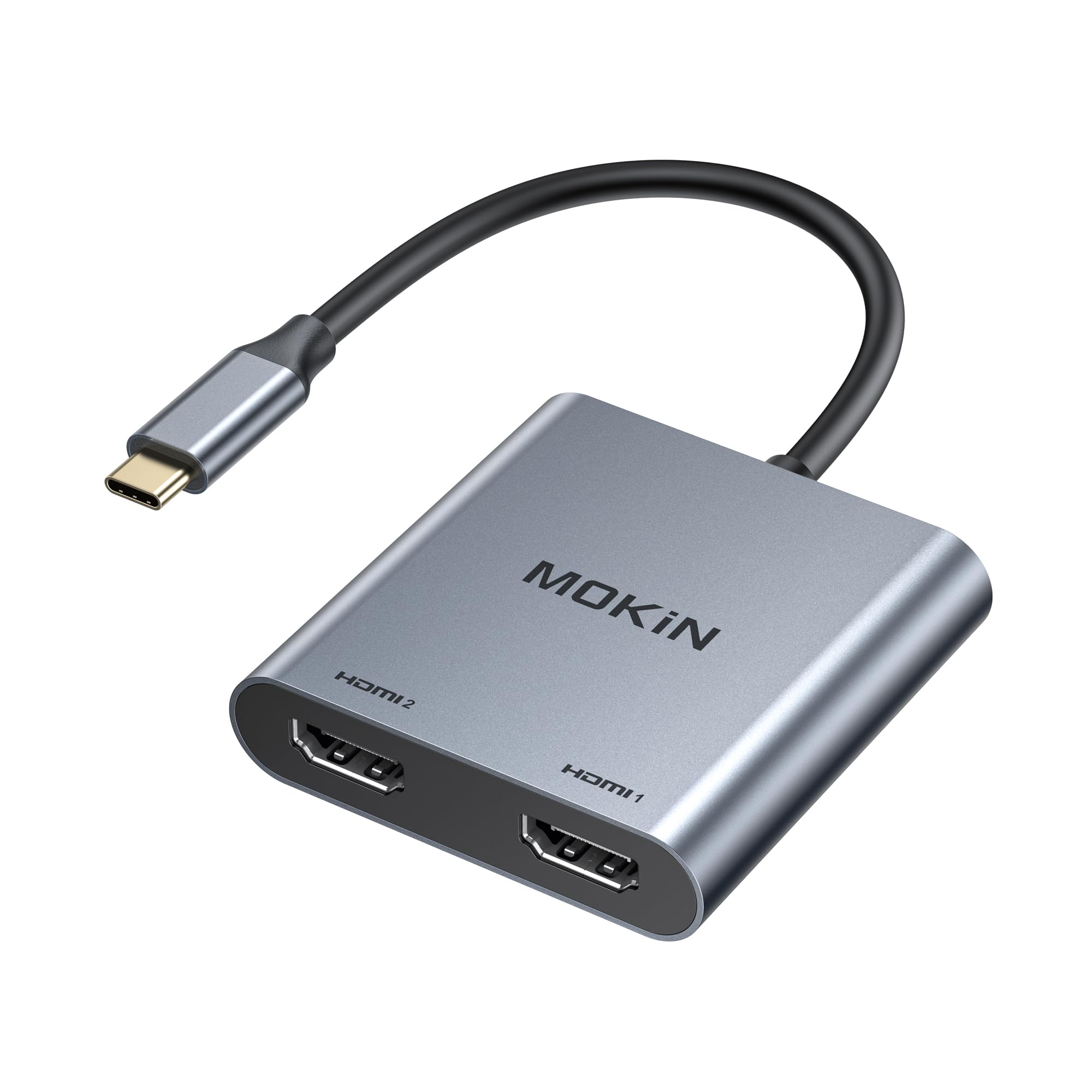MOKiN USB C to Dual HDMI Adapter | 4K@60Hz Dual Monitor Splitter