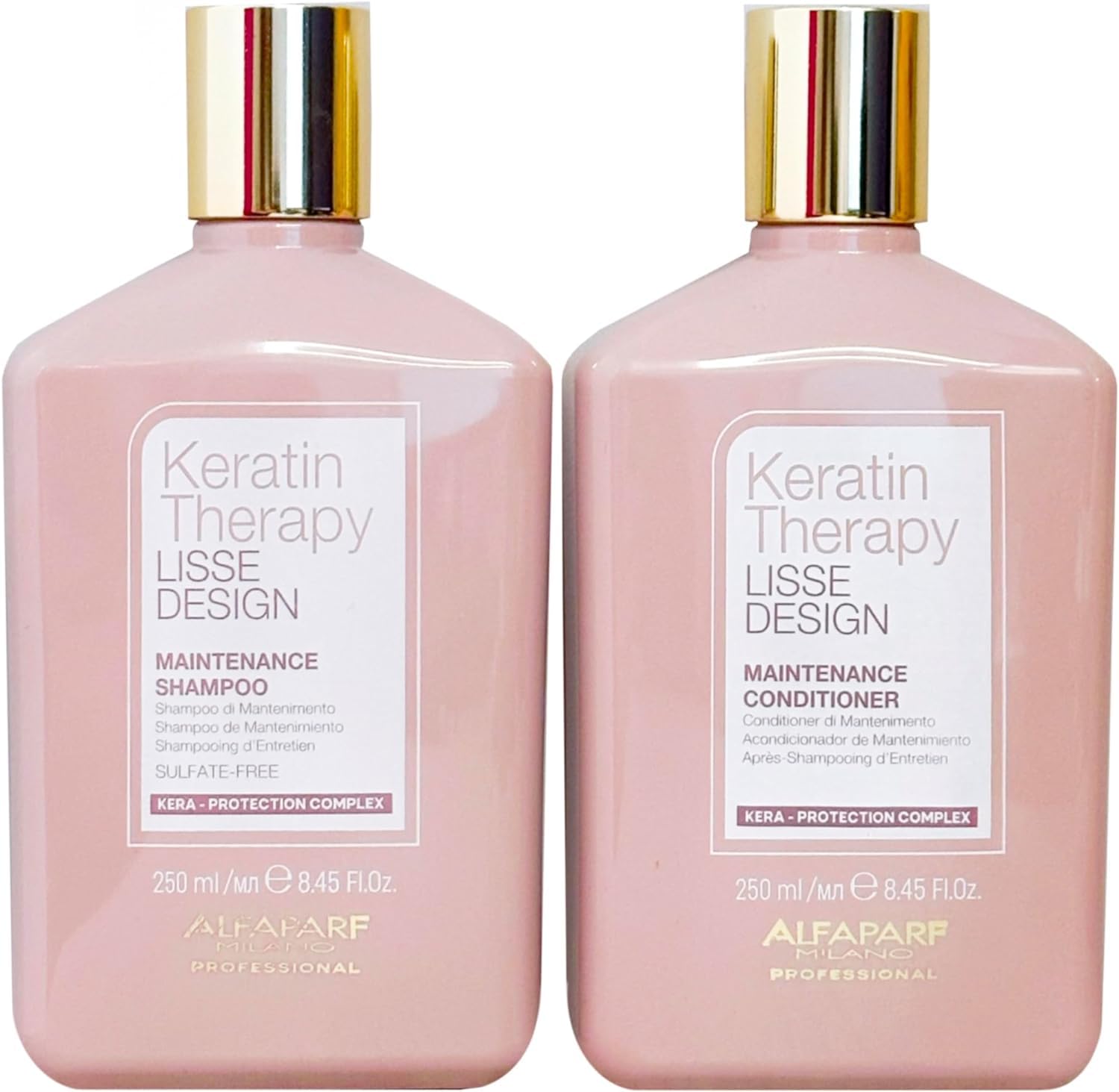 AlfaParf Lisse Design Keratin Therapy Shampoo & Conditioner Duo 250ml