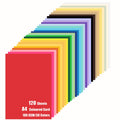 A4 Coloured Cardstock – 120 Sheets 30 Assorted Colors 180 GSM