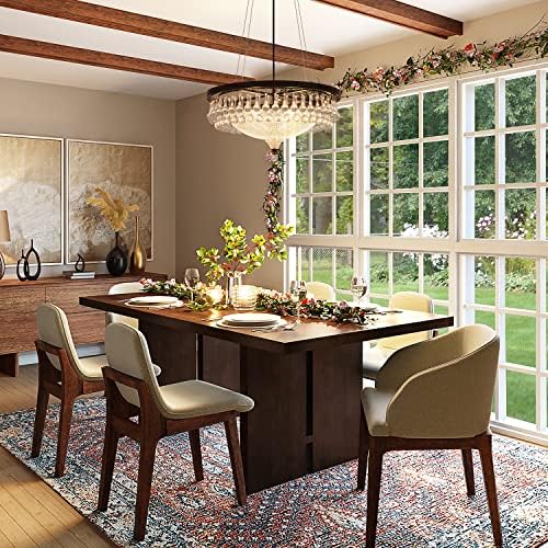 Wellmet Modern Black Crystal Drum Chandelier - 4-Light Ceiling Fixture