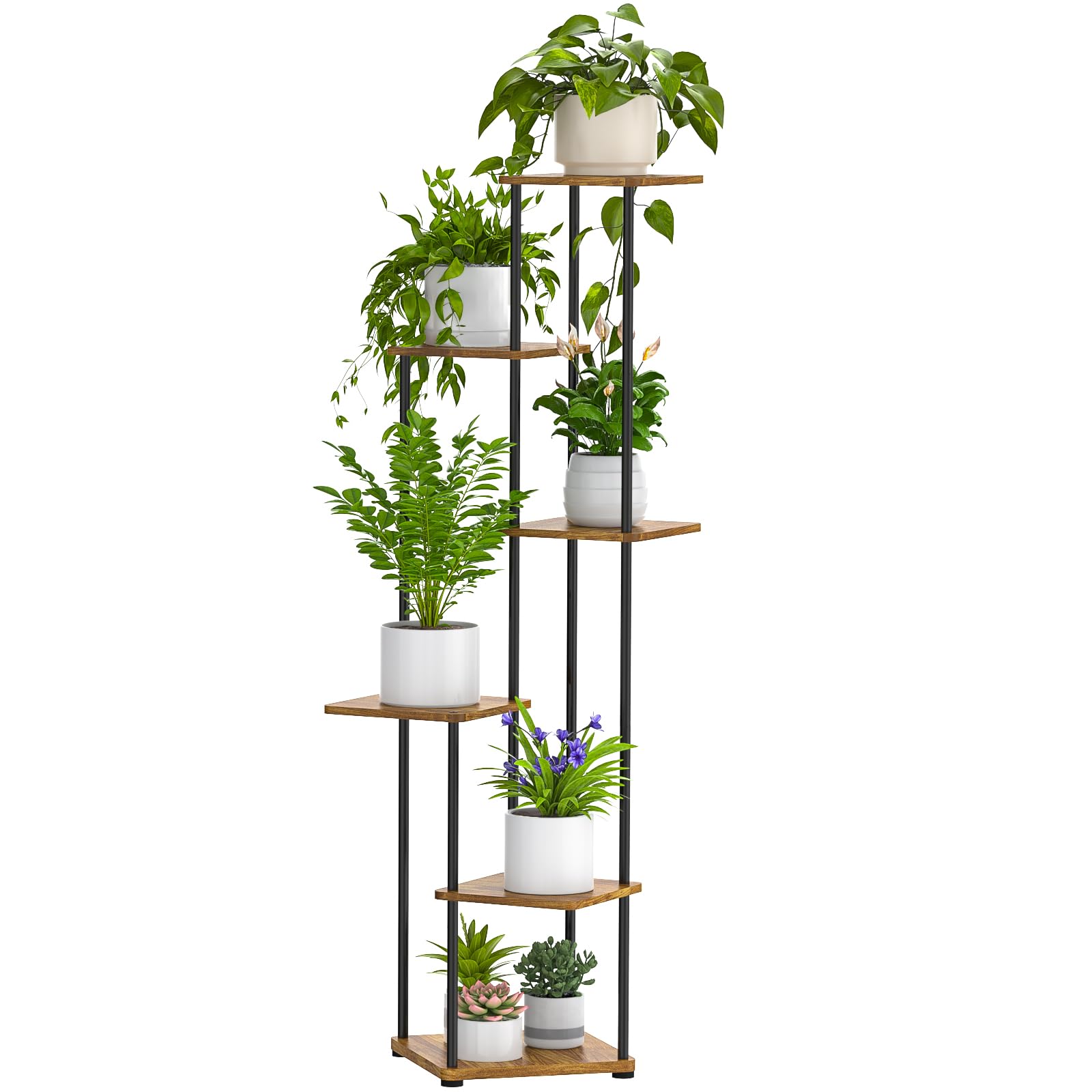 Digtokore 6-Tier Tall Plant Stand | Metal Corner Flower Pot Display Rack