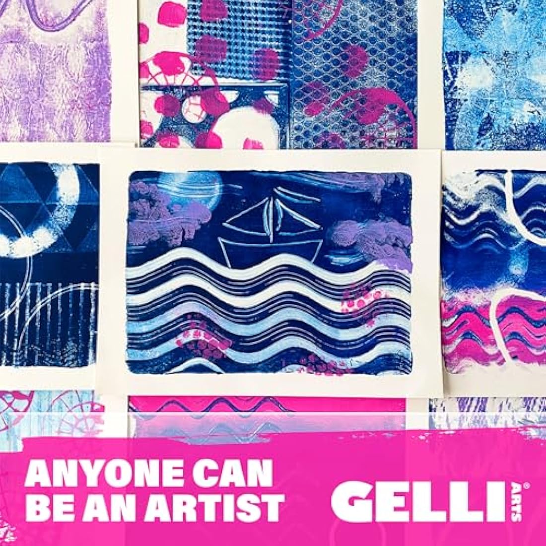 Gelli Arts 8x10 Gel Printing Plate – Durable Mixed Media Art Tool