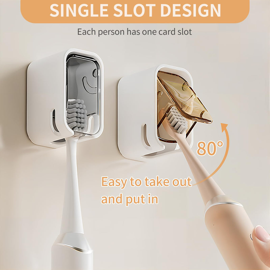 Wall Mounted Toothbrush Holders for Bathroom