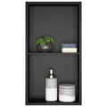 Sunrik Black Stainless Steel Shower Niche - 30x60cm Recessed Shelf
