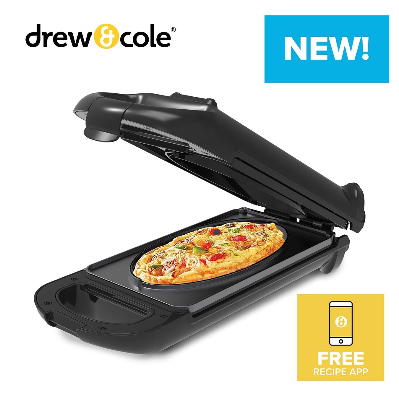 Drew&Cole 5-Minute CleverChef 700W Non-Stick Multicooker & Dessert Maker