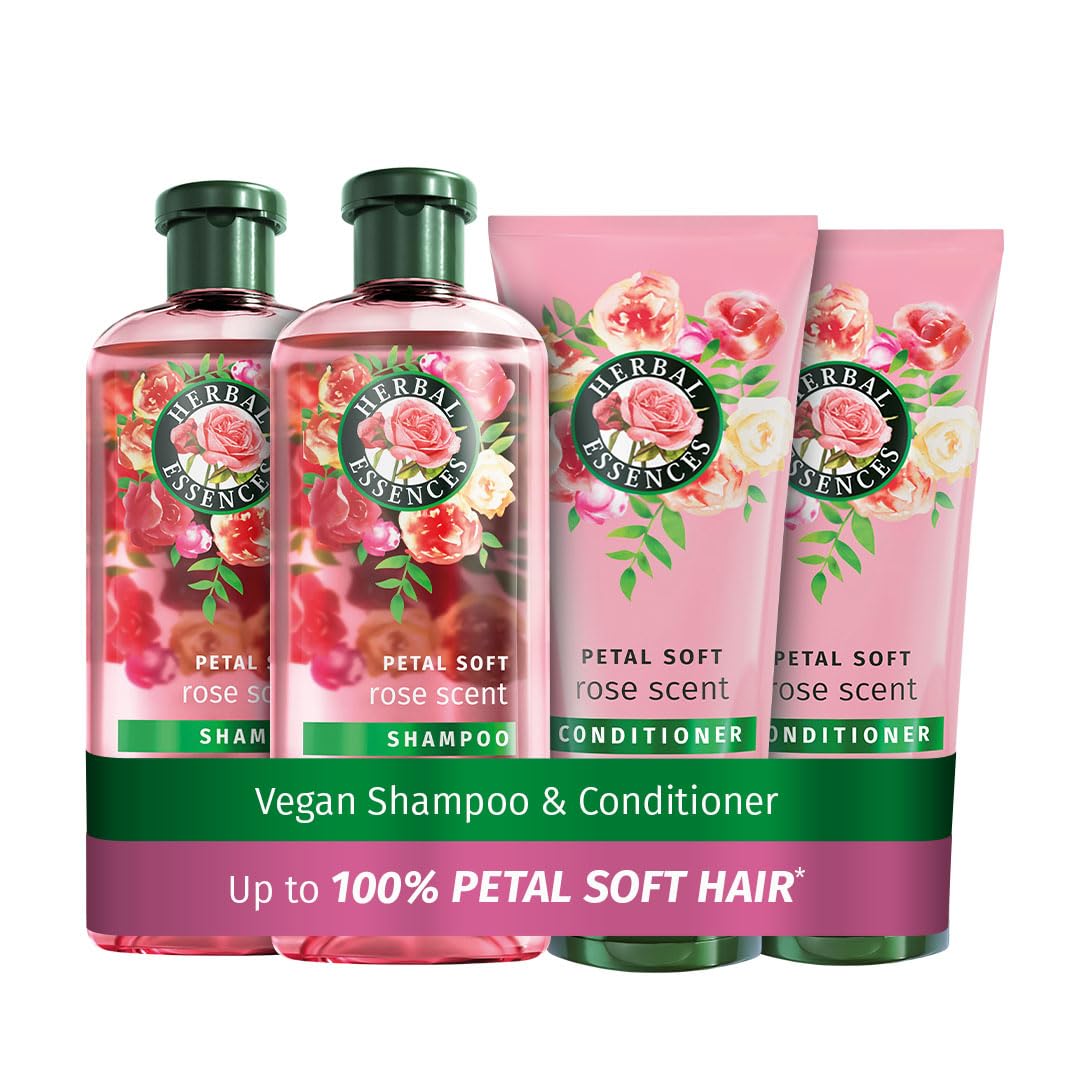 Herbal Essences Rose Scent Petal Soft Shampoo & Conditioner Set - 4 Pack