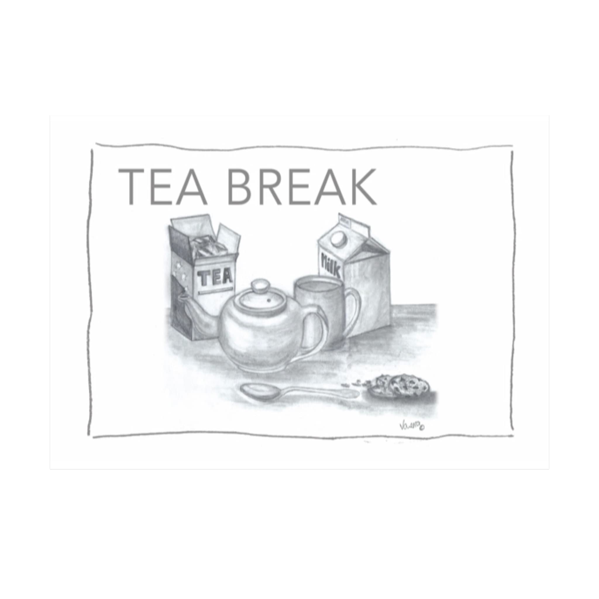 Rock the Home Tea Break Tea Towel – White Half Panama Cotton Dish Cloth