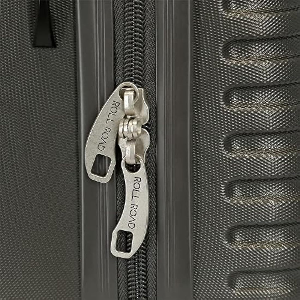 Roll Road India Beauty Case - Grey ABS Travel Toiletry Bag - 29cm