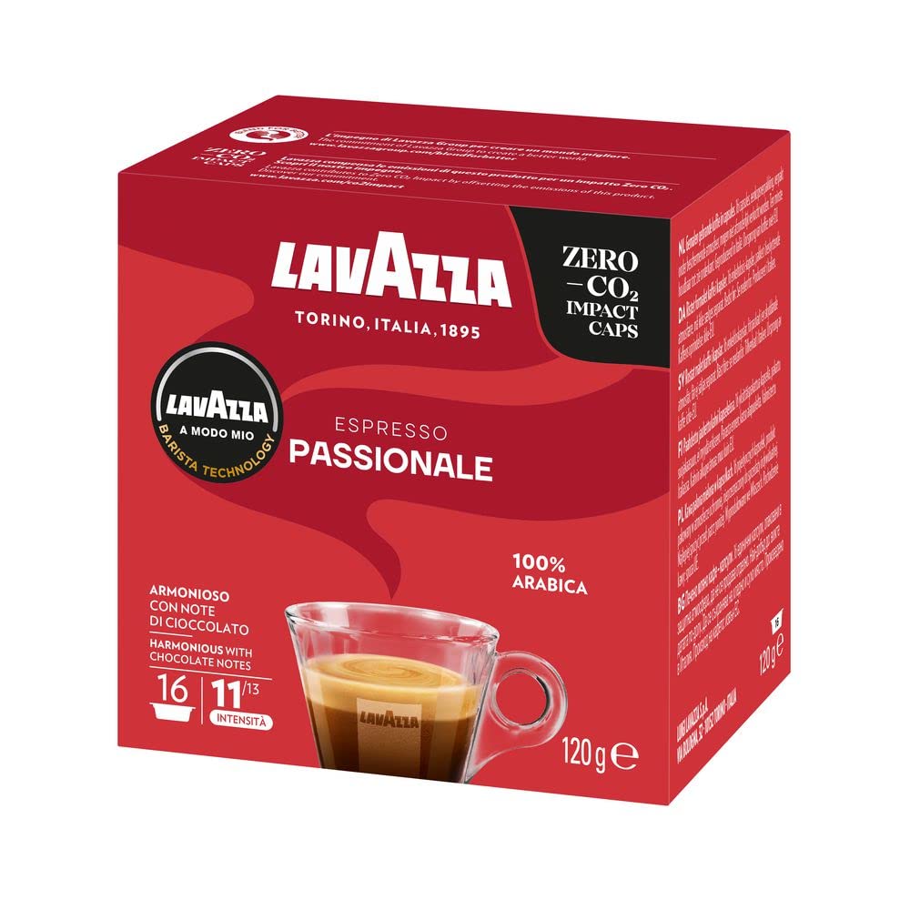 Lavazza A Modo Mio Passionale Espresso Coffee Capsules - 80 Pods