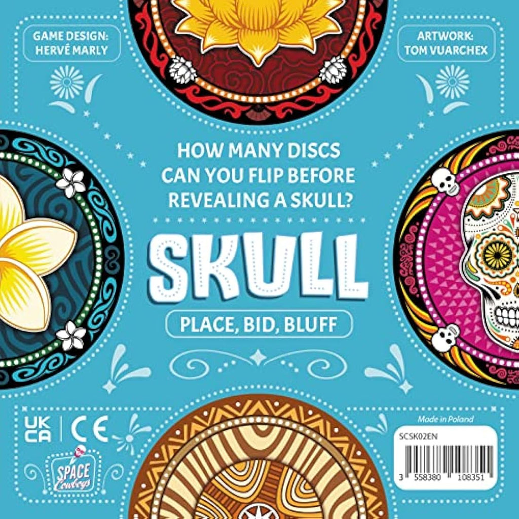 Asmodee Skull Bluffing Card Game | Competitive Party Game for 3-6 Players