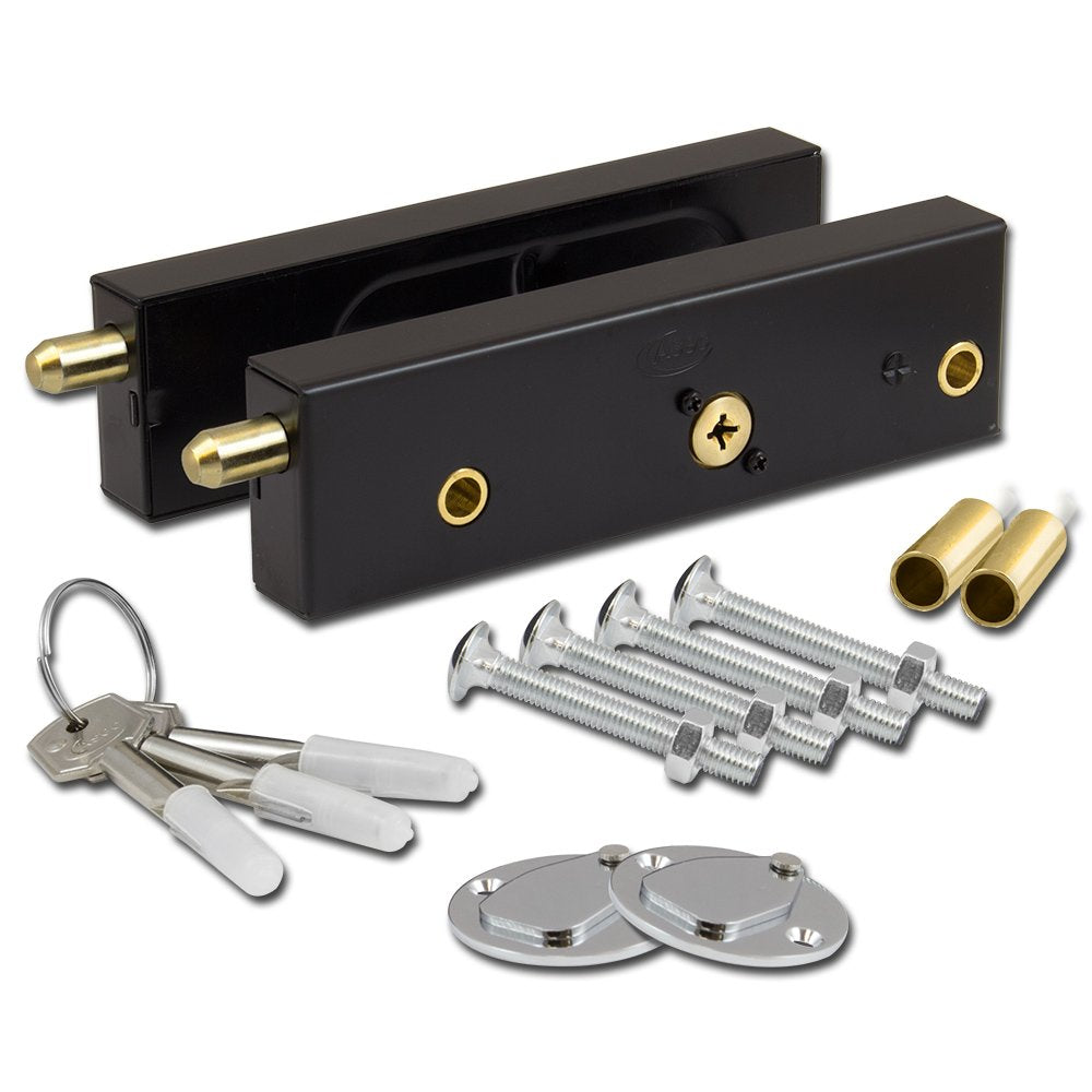 Asec AS1997 Garage Door Lock – Black Replacement Security Hardware