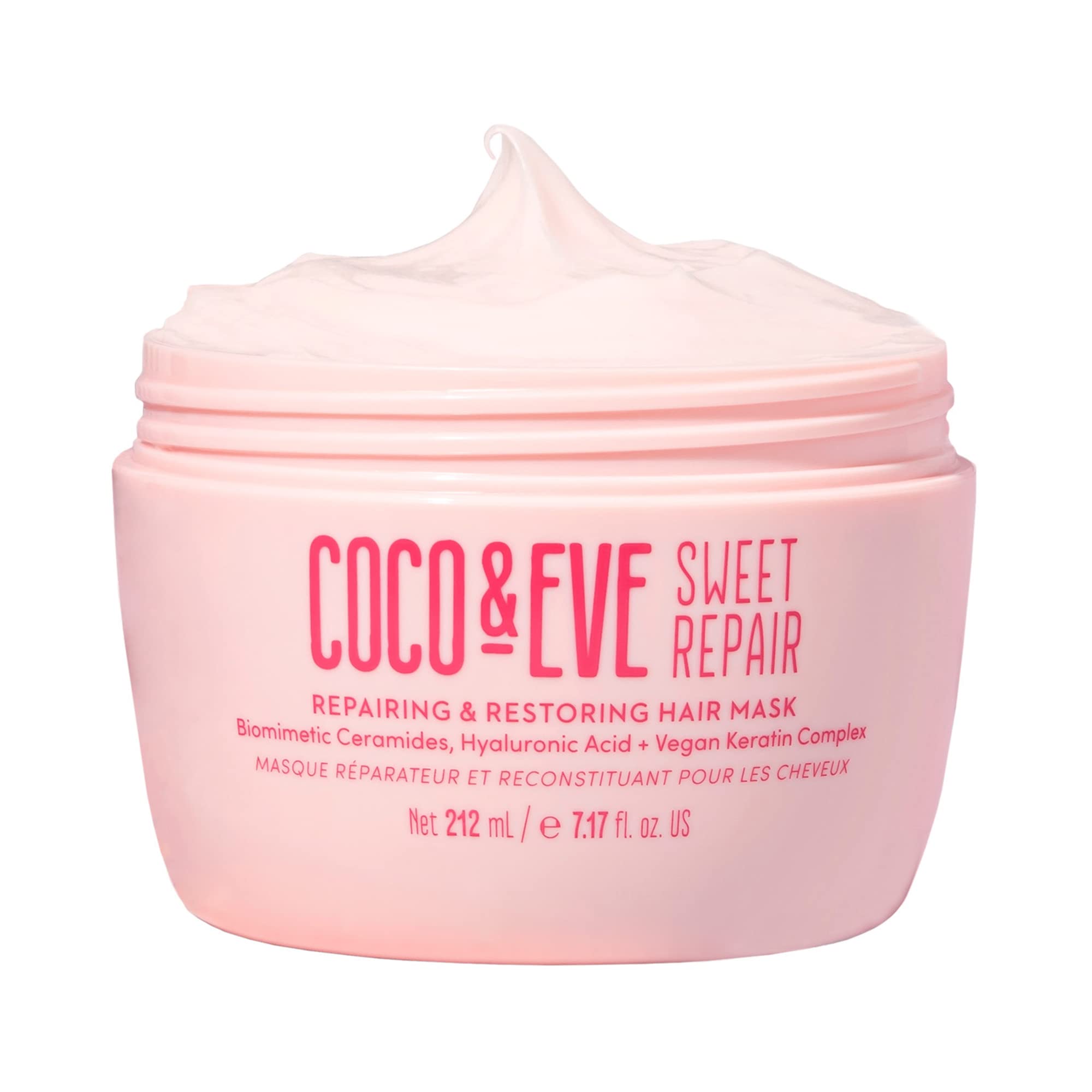 Coco & Eve Sweet Repair Hair Mask | Vegan Keratin & Hyaluronic Acid (212ml)