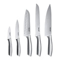 hecef 5-Piece Kitchen Knife Set – Satin Finish Stainless Steel Cutlery
