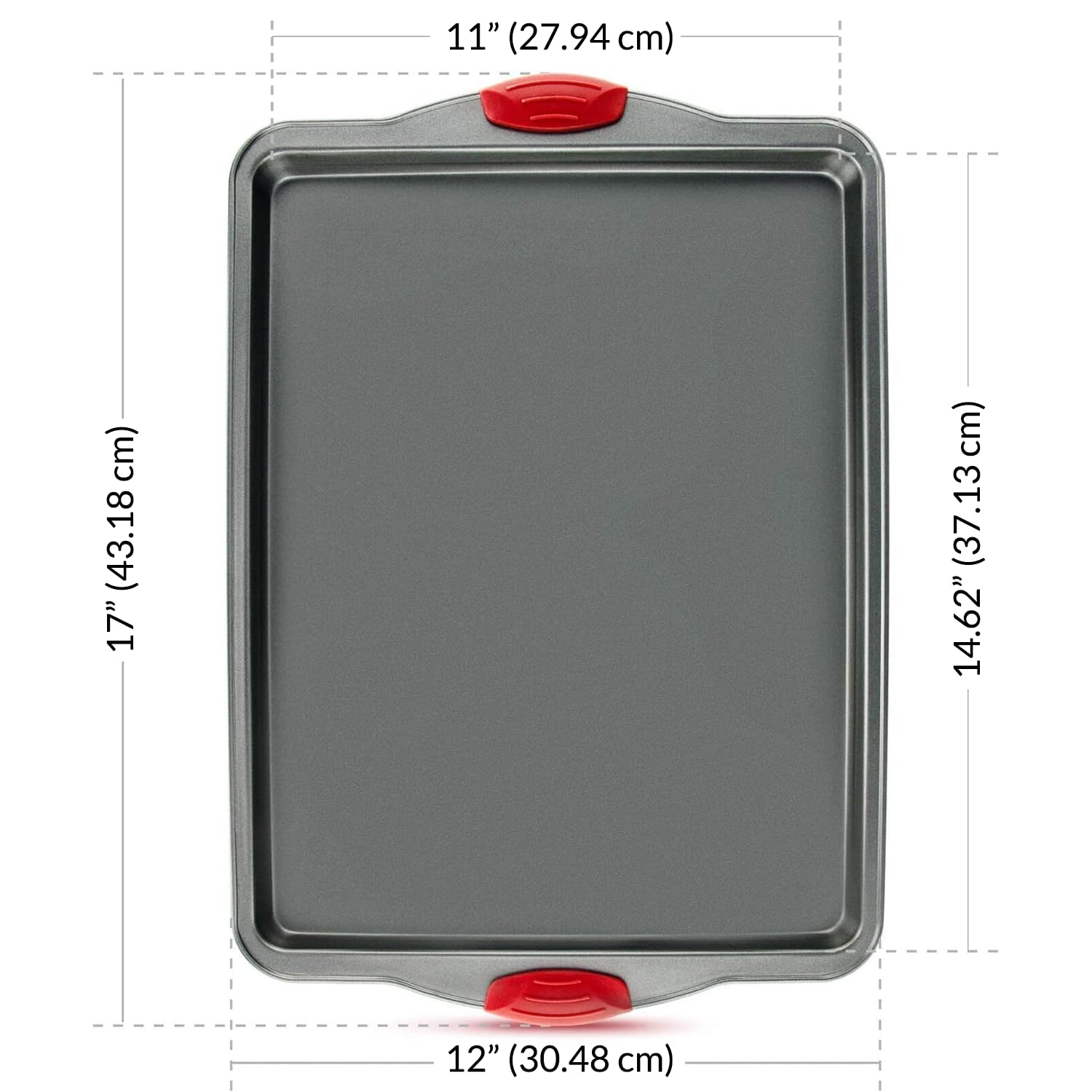 Nonstick Baking Sheet Set – 3-Piece Carbon Steel Cookie Pans