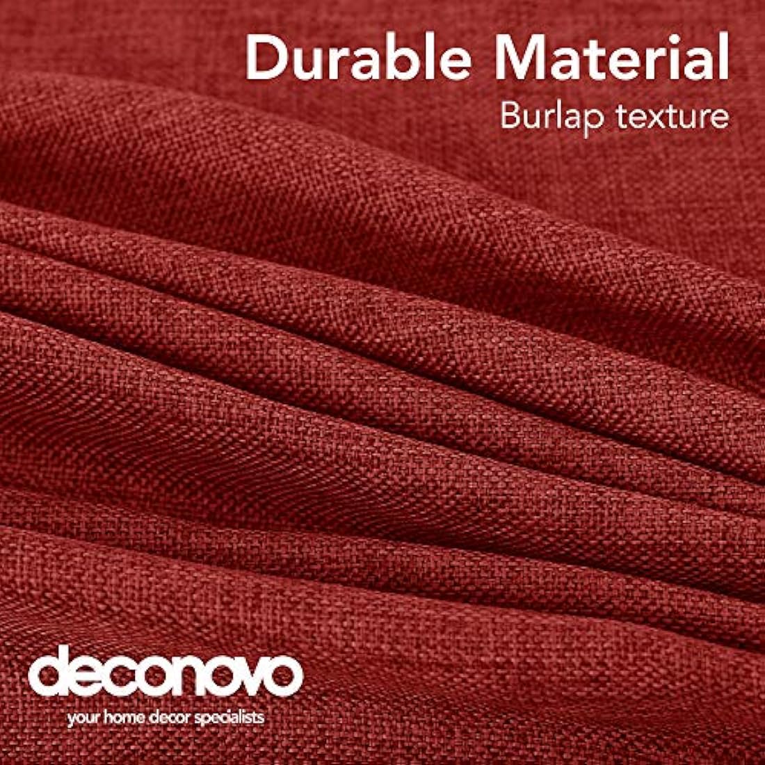 Deconovo Faux Linen Tablecloth | Water Resistant Rectangle - 55x98in