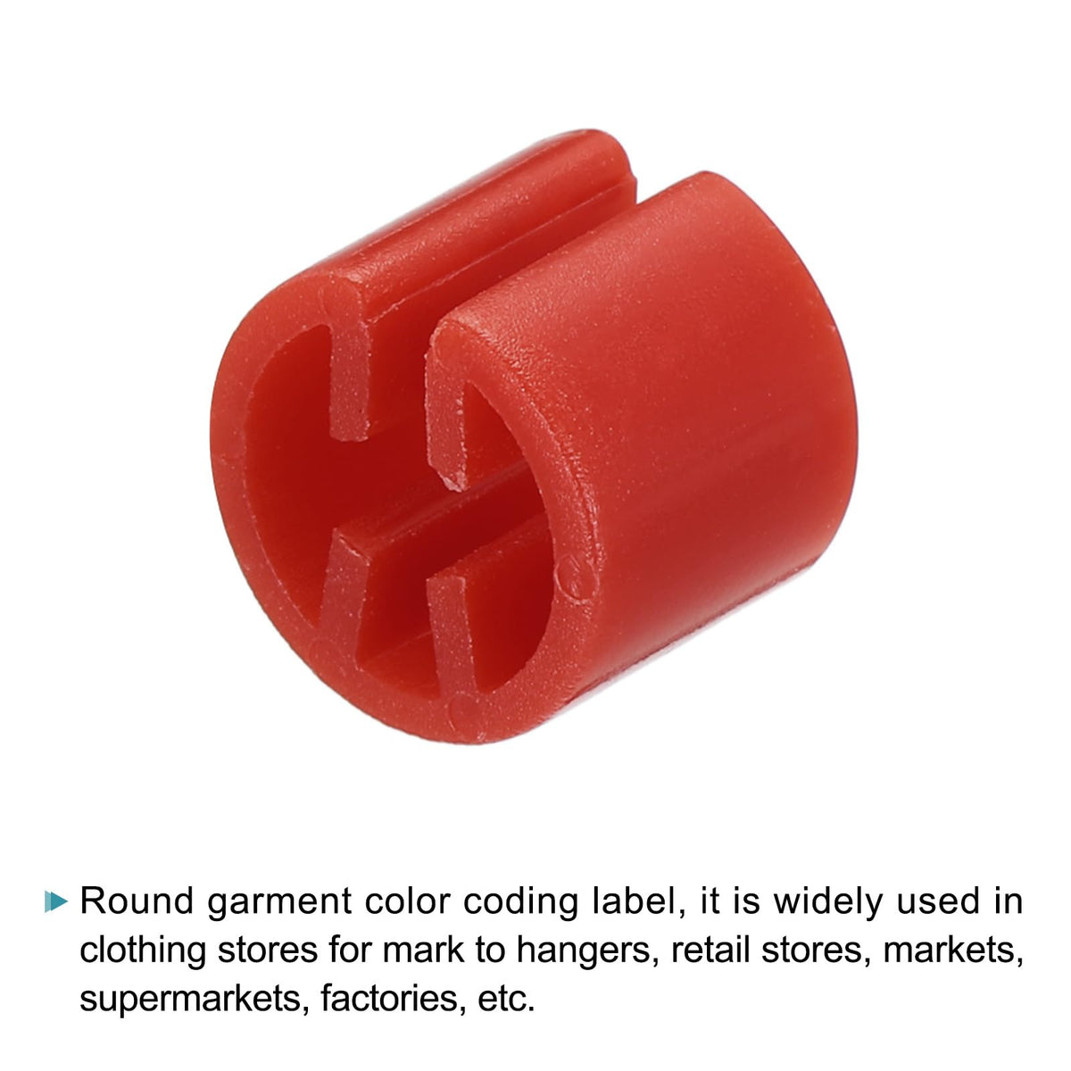 sourcing map Clothes Hanger Markers Blank Tags Fit 3.5mm Rod for Garment Color Coding 12 Color, 300pcs