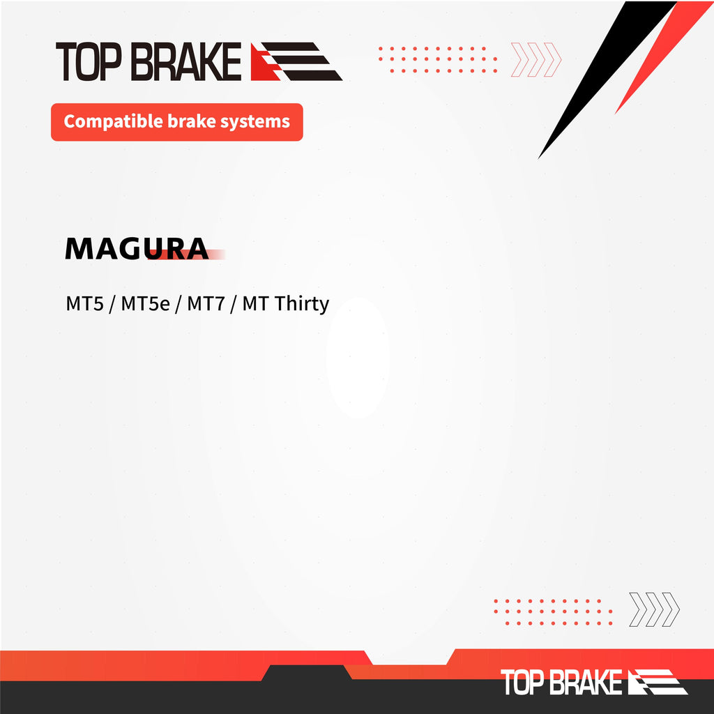 Top Brake BD19-E+ Disc Brake Pads for Magura MT5 MT7 4-Piston - 2 Pairs