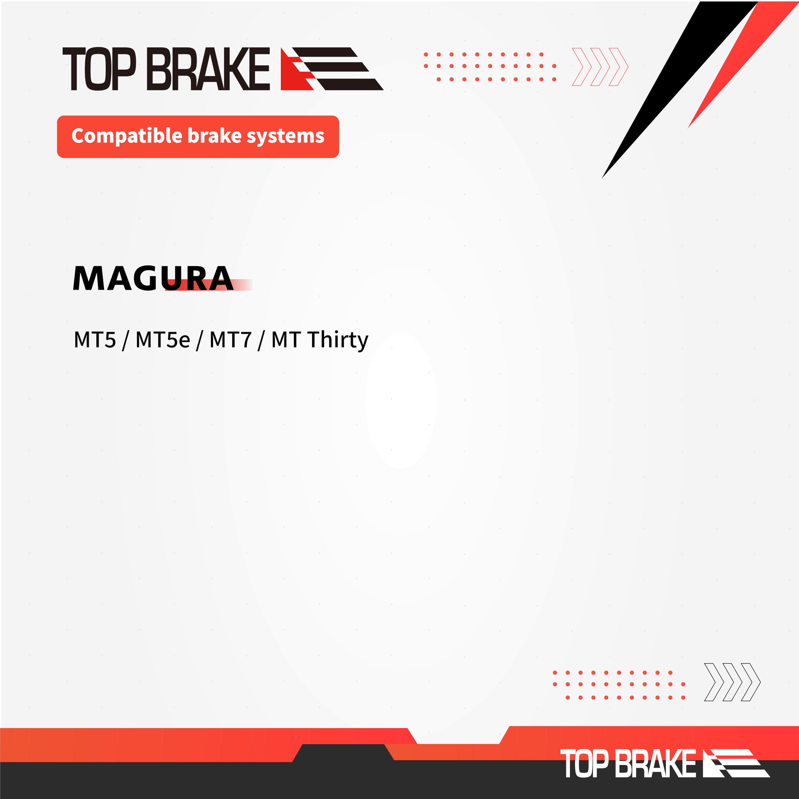 Top Brake BD19-E+ Disc Brake Pads for Magura MT5 MT7 4-Piston - 2 Pairs