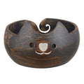 Wooden Cat Yarn Bowl – Large Handmade Crochet Holder