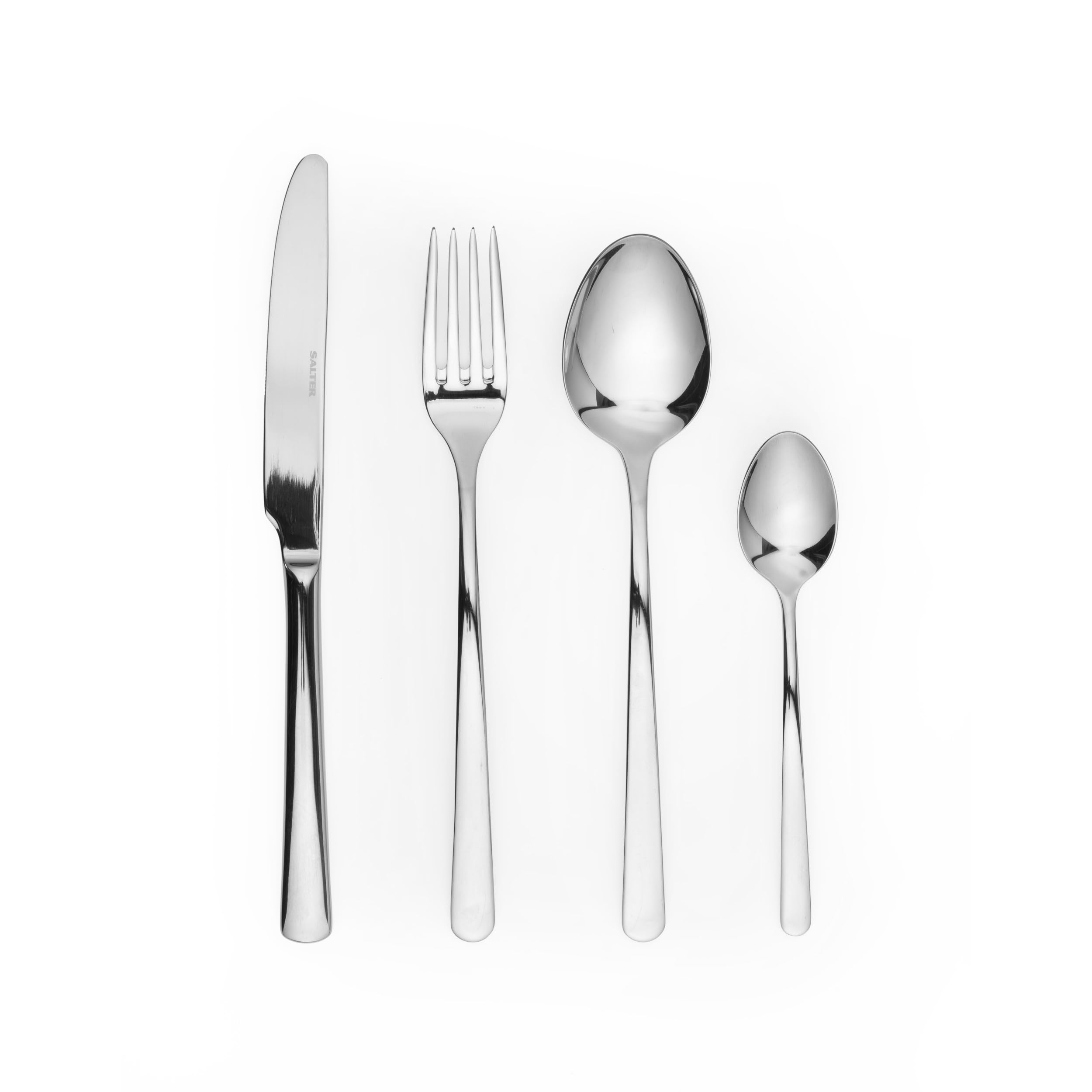 Salter Kendal 16-Piece Cutlery Set | 18/10 Stainless Steel Dinnerware