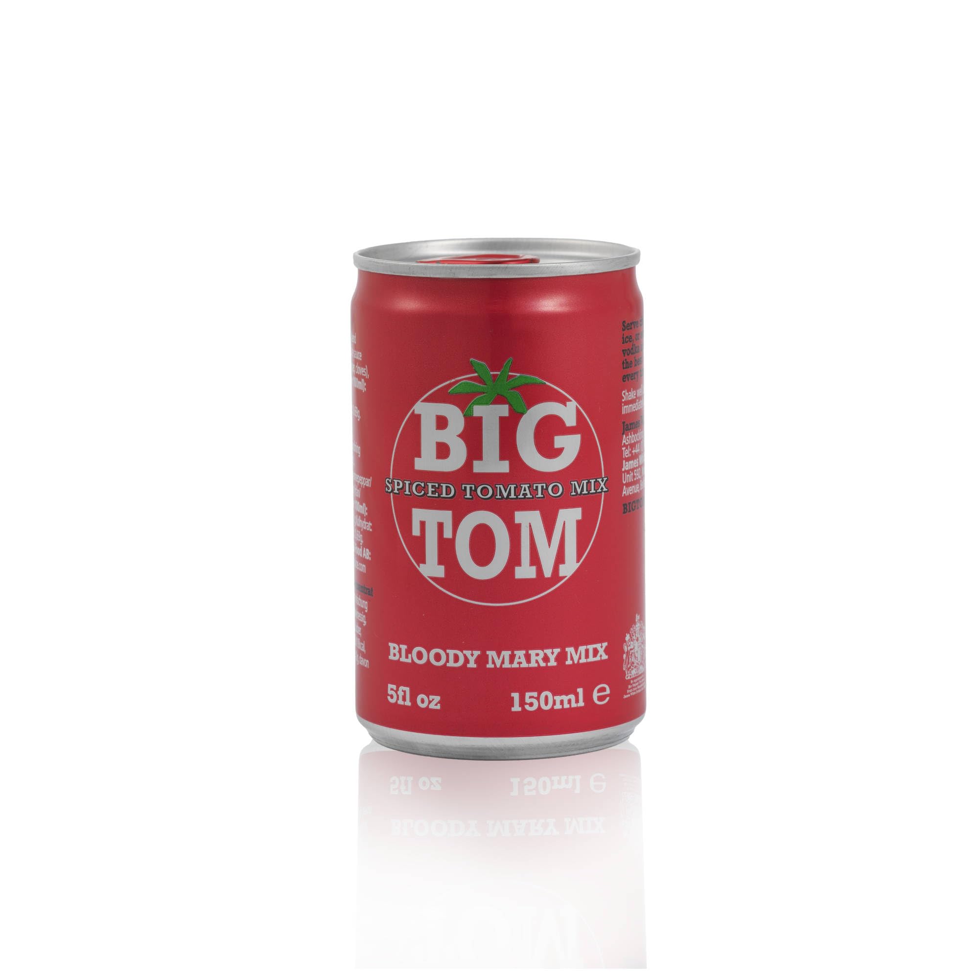 Big Tom Spiced Tomato Juice | Bloody Mary Mix | 150ml Cans (Pack of 24)