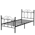 Jolof Store 3ft Single Metal Bed Frame – Modern Iron Design with Storage