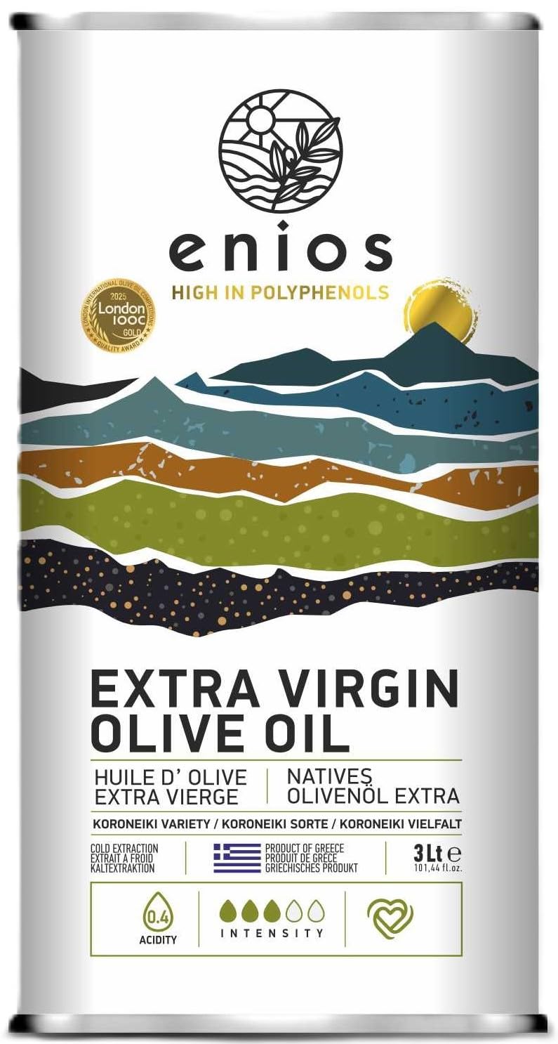 Enios Greek Kalamata Extra Virgin Olive Oil | 3L Cold Pressed