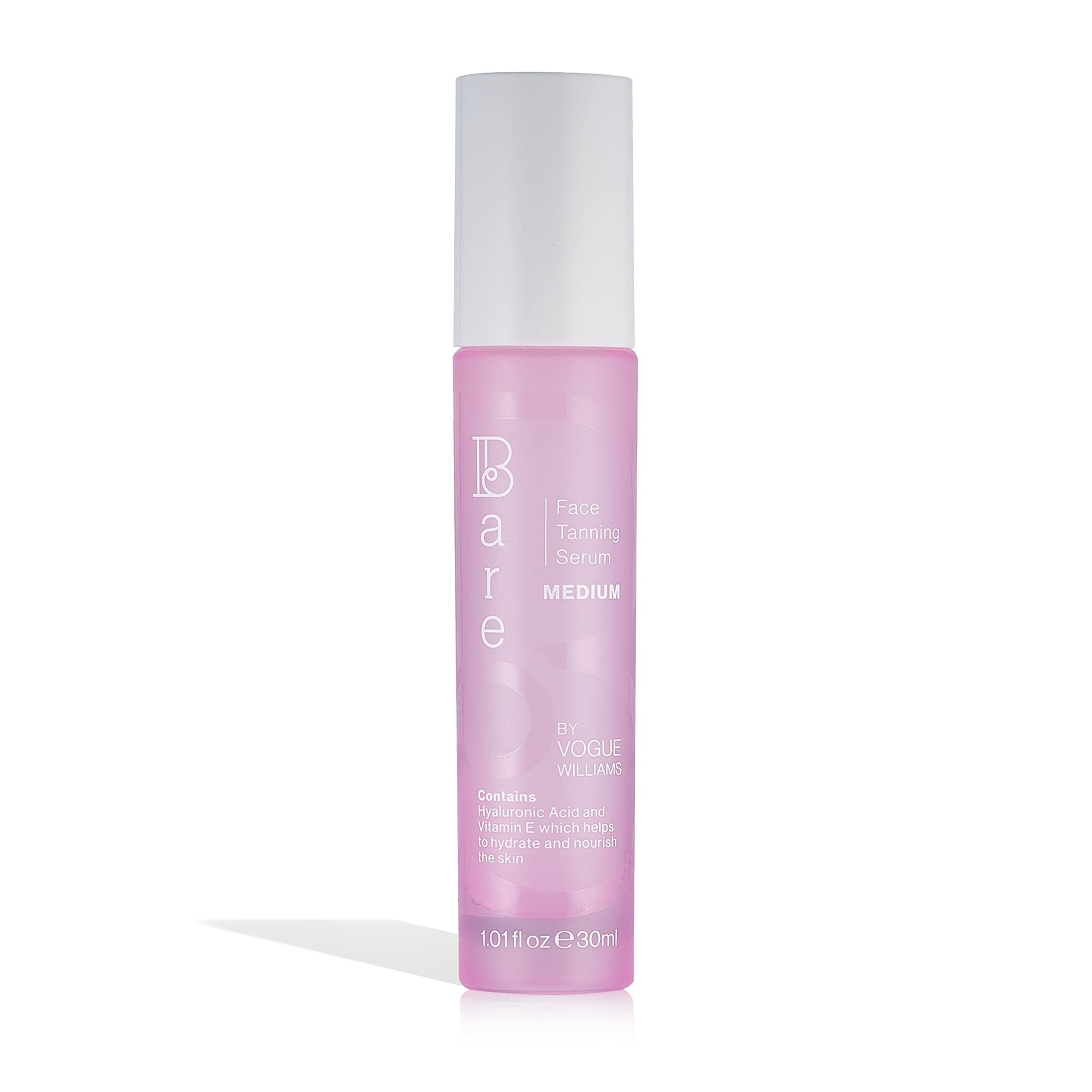 Bare by Vogue Face Tanning Serum – Medium Hydrating Tan with Hyaluronic Acid