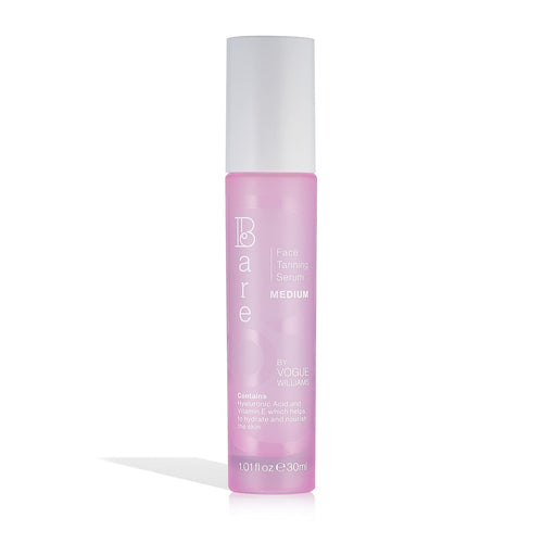 Bare by Vogue Face Tanning Serum – Medium Hydrating Tan with Hyaluronic Acid