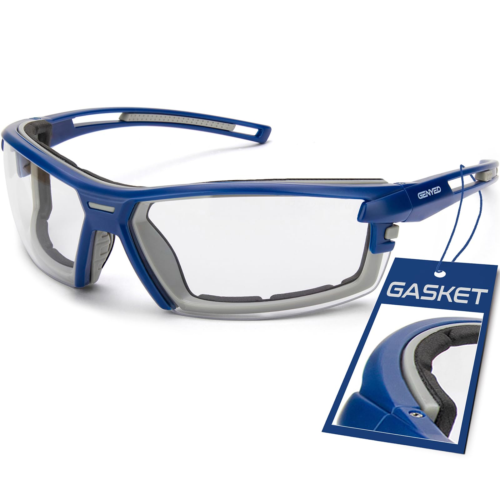 GENYED Safety Glasses – Anti-Fog UV400 Protective Eyewear with Gasket