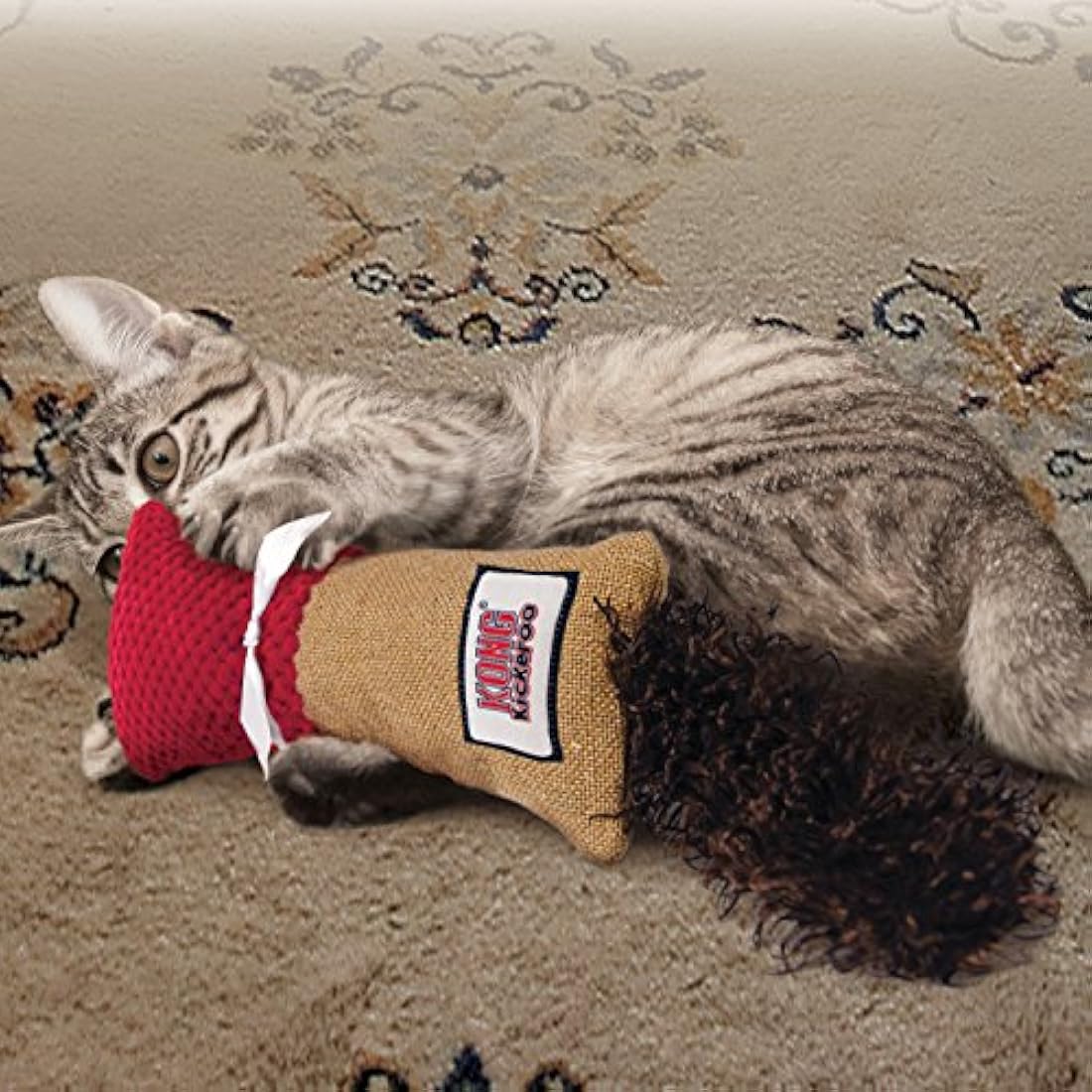 KONG Kickeroo Catnip Toy – Crinkle Plush Kicking Toy for Cats