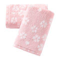 Sakura Pink Hand Towels - 100% Cotton Floral Set of 2