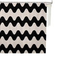Wave Striped Shower Curtain – 72x72 Waterproof Fabric