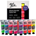 Mont Marte Fluorescent Neon Acrylic Paint Set - 8 Colors x 36ml