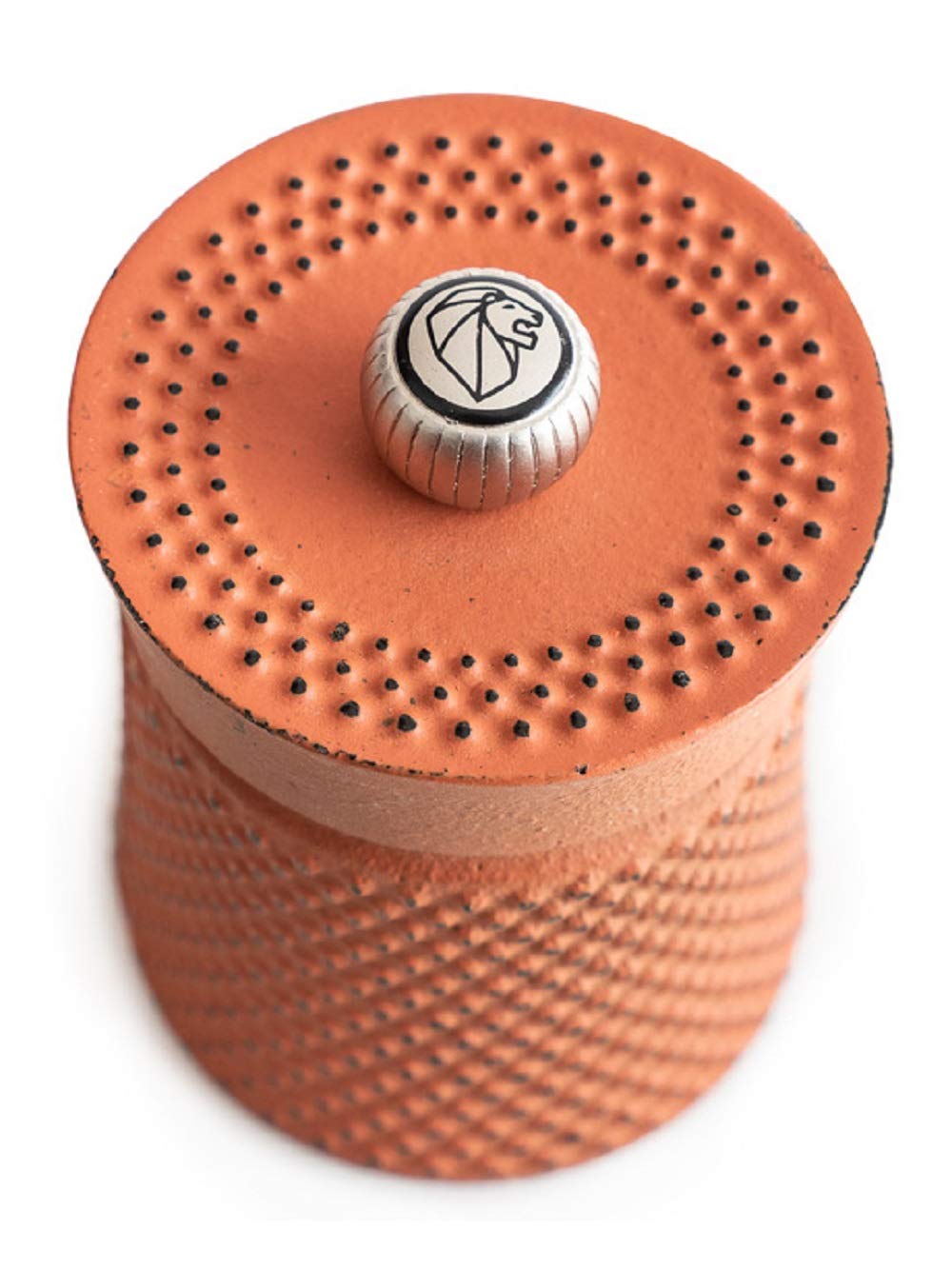 Peugeot Bali Manual Pepper Mill – Orange Cast Iron Adjustable Grinder