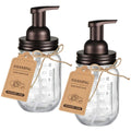 Jolof Store Mason Jar Foaming Soap Dispenser | Rustproof Stainless Steel