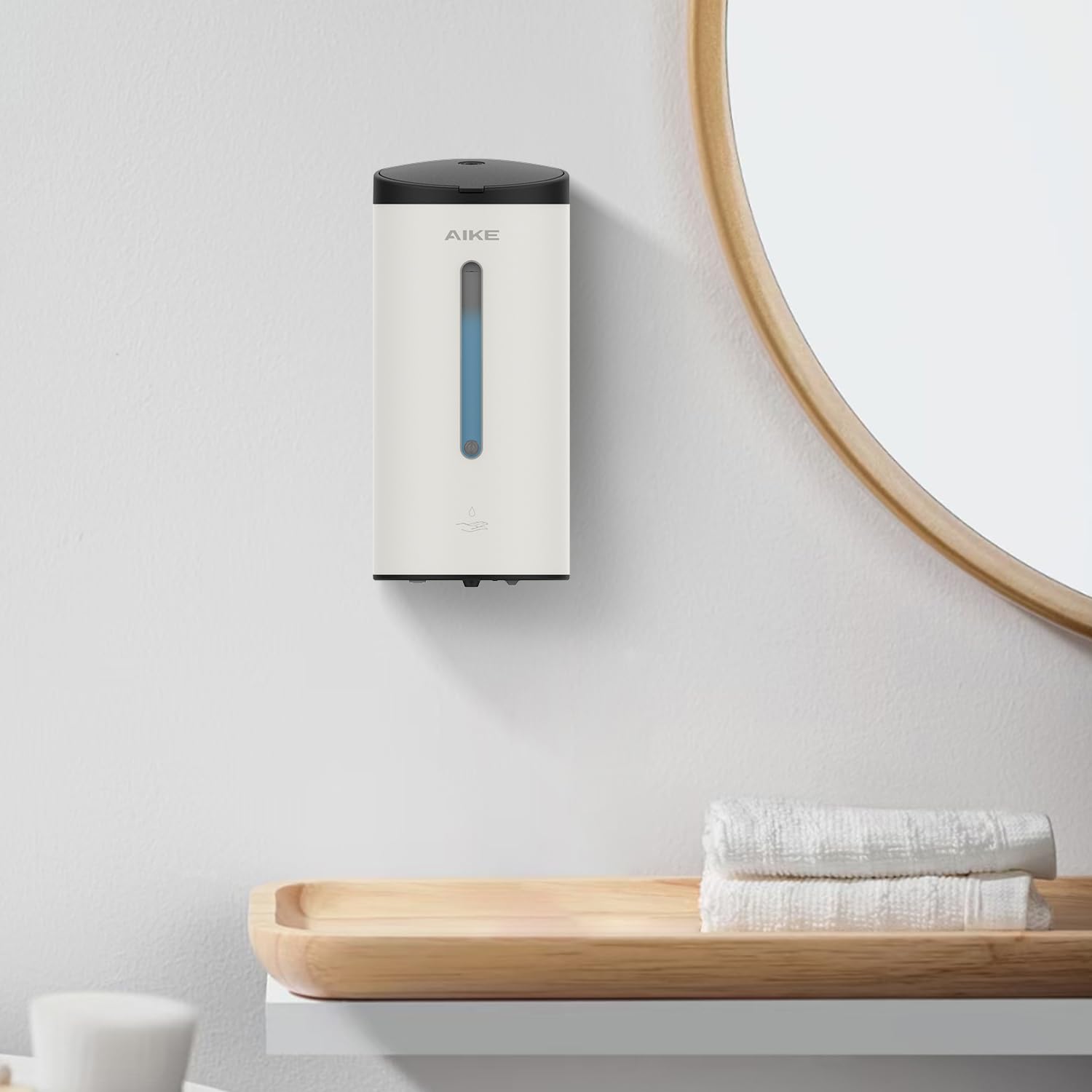 AIKE AK1205 Automatic Soap Dispenser | 800ML Stainless Steel Wall Mount