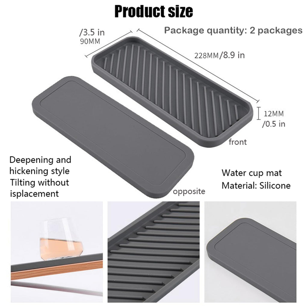 Kitchen Bathroom Sink Sponge Soap Organiser Holder Tray Silicone, 2 Pcs - image 5