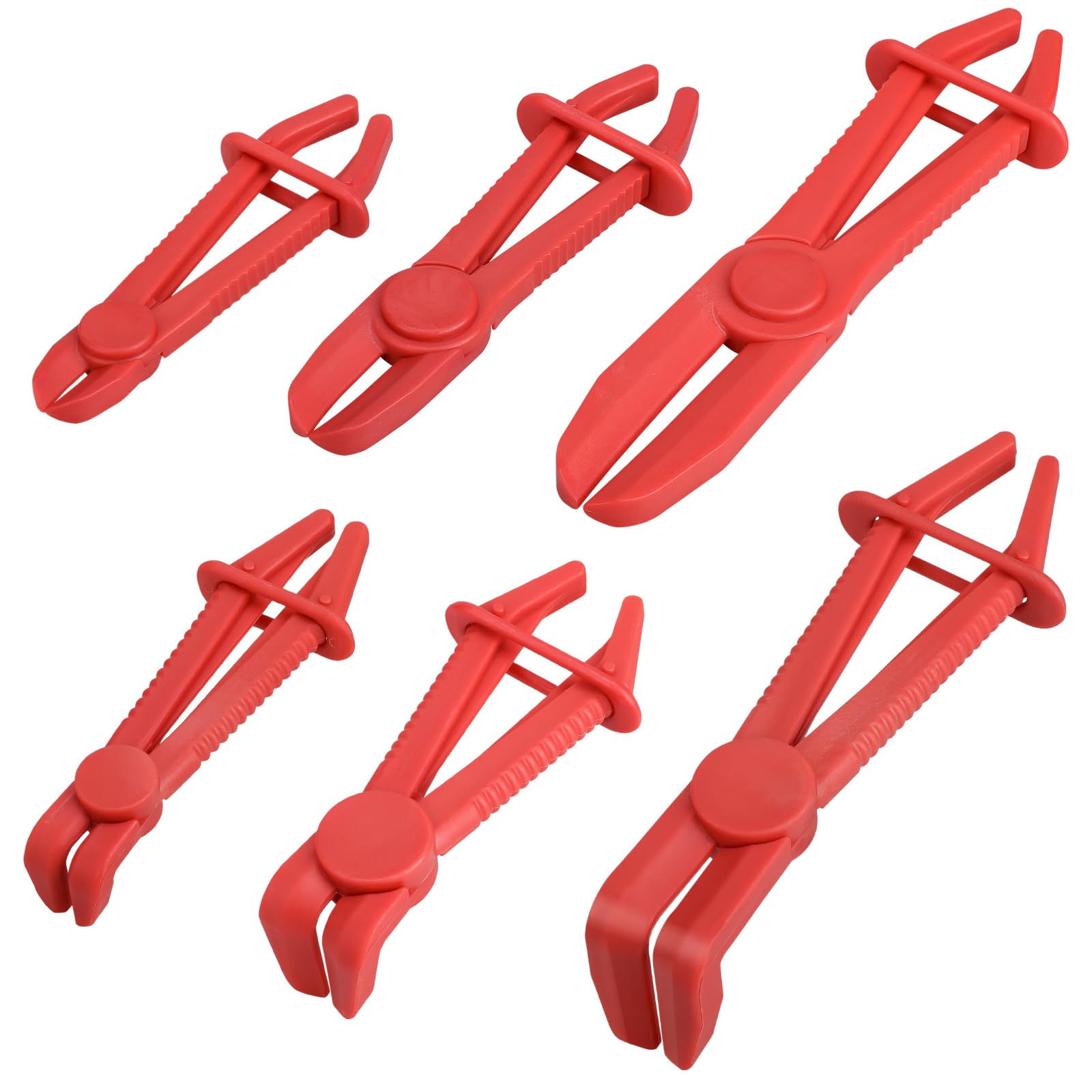 Jolof Store 6pc Hose Clamp Set – Straight & 90° Pinch Off Pliers