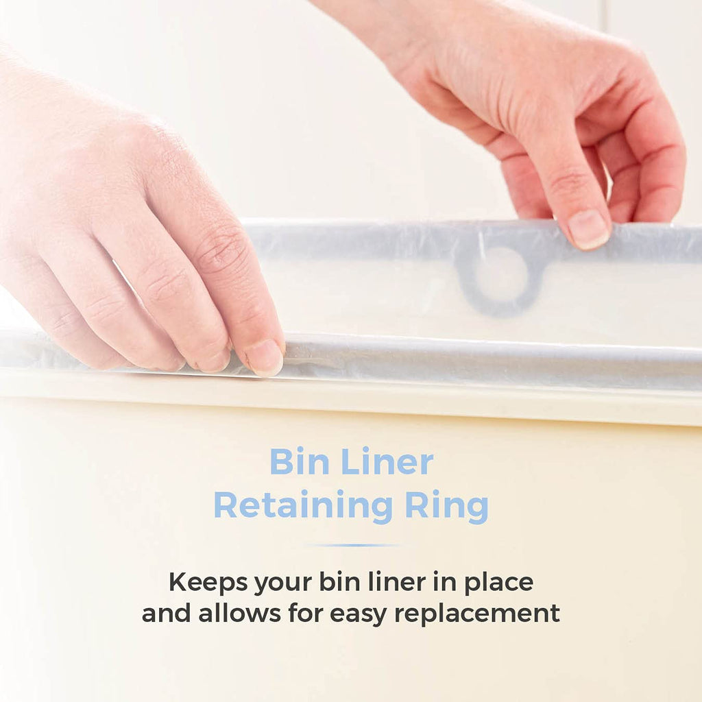 Tower 50L Sensor Bin – Automatic Hands-Free Kitchen Waste Bin, Cream