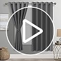 Jolof Store Navy Blue Blackout Curtains - Thermal Grommet Drapes, 2 Panels