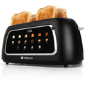 Tesslux 4-Slice Touch Screen Toaster | 1.5" Wide Slots & Digital Timer