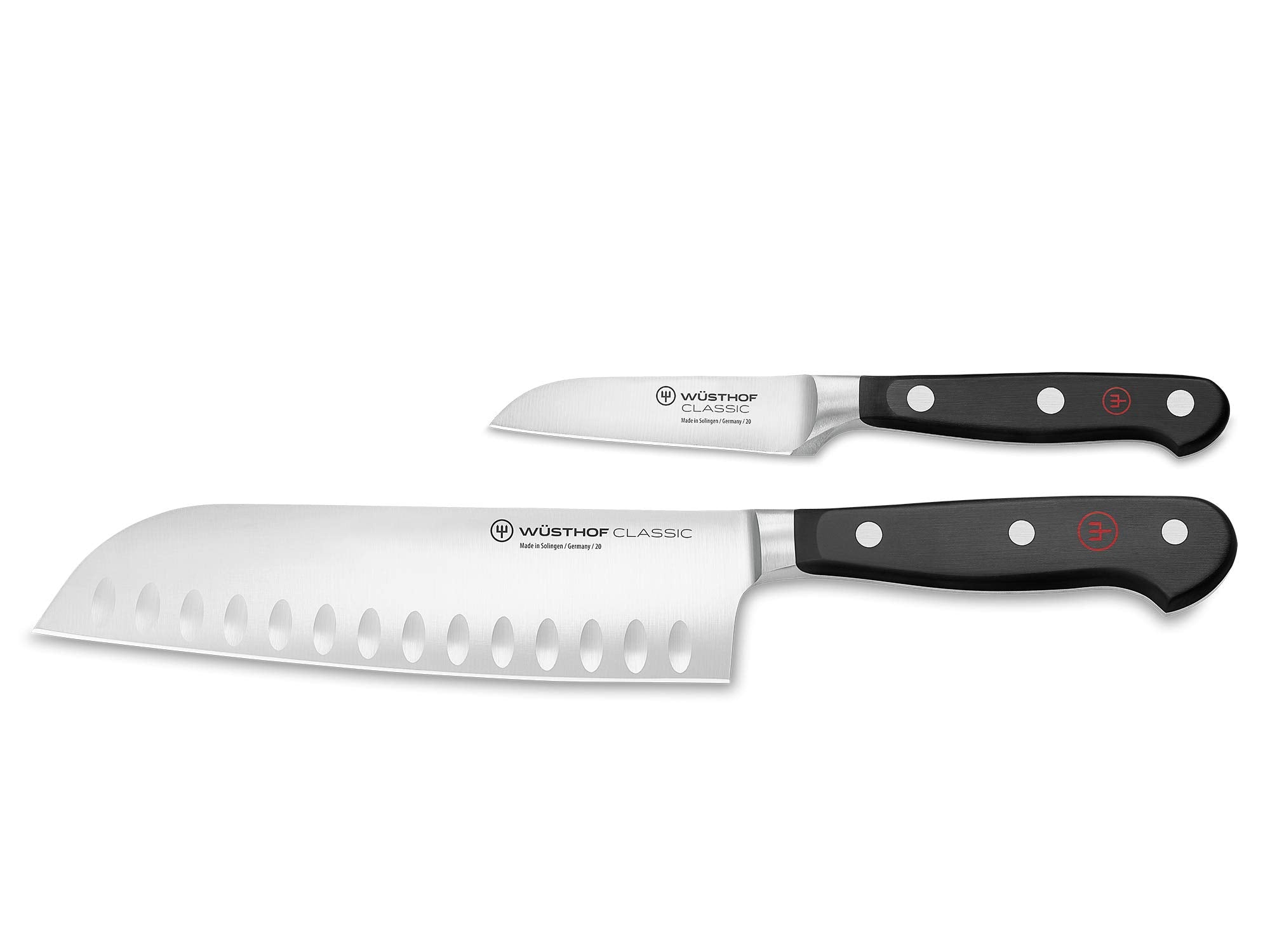 Wüsthof Classic 2-Piece Asian Knife Set – Black Kitchen Cutlery Set