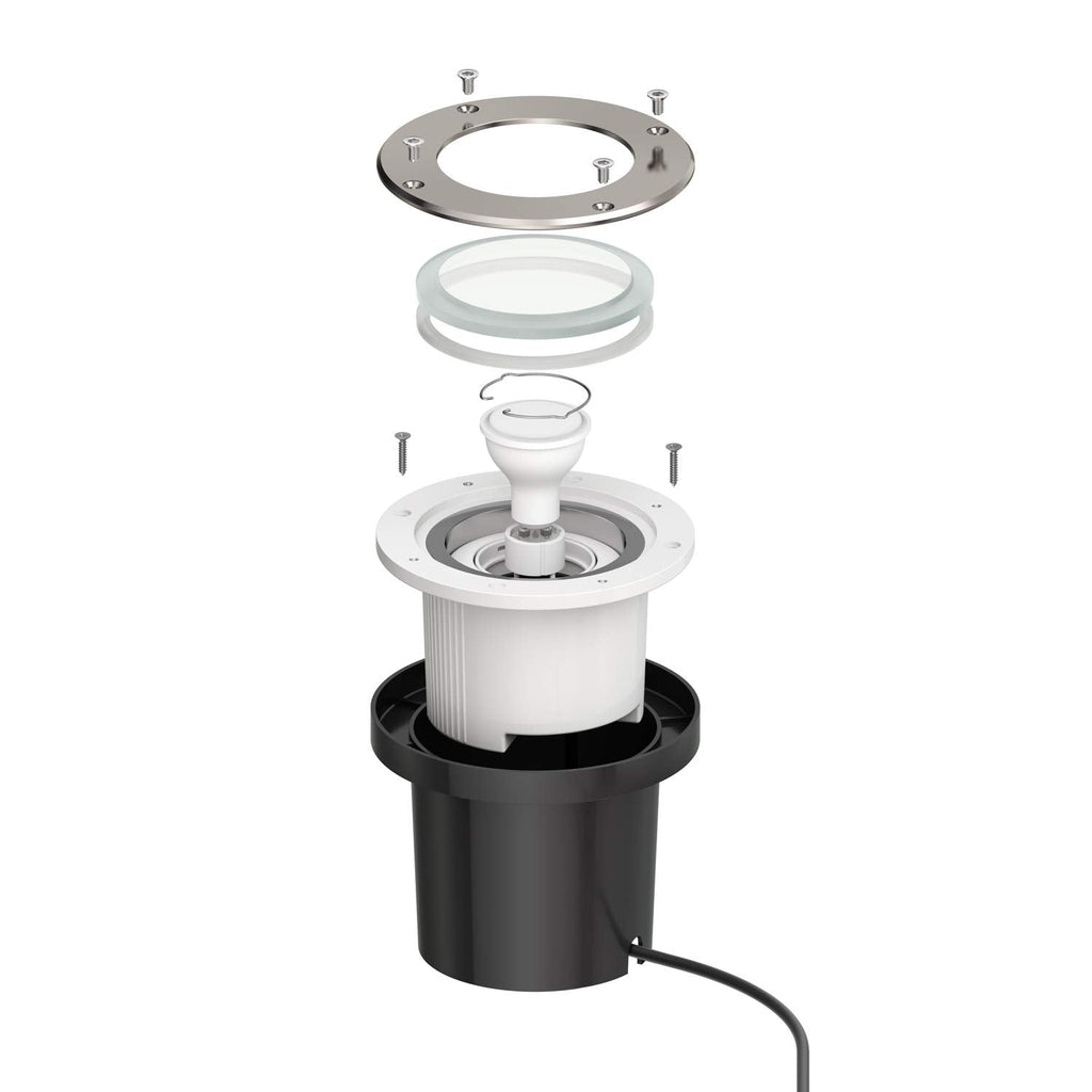 ledscom.de BOFU IP67 Swivel Recessed Floor Light – Stainless Steel Round