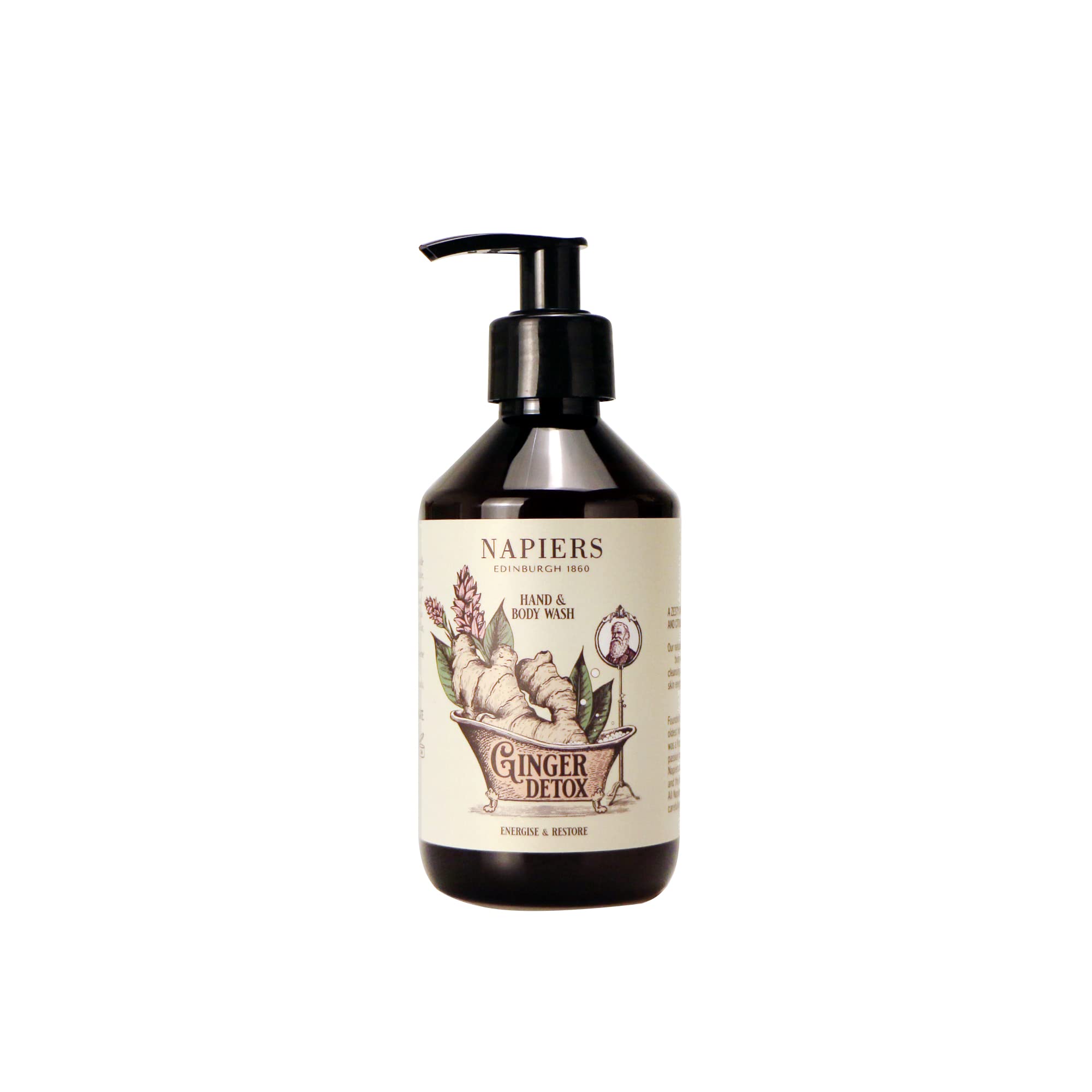 Napiers Ginger Detox Natural Body Wash – 300ml Citrus & Ginger