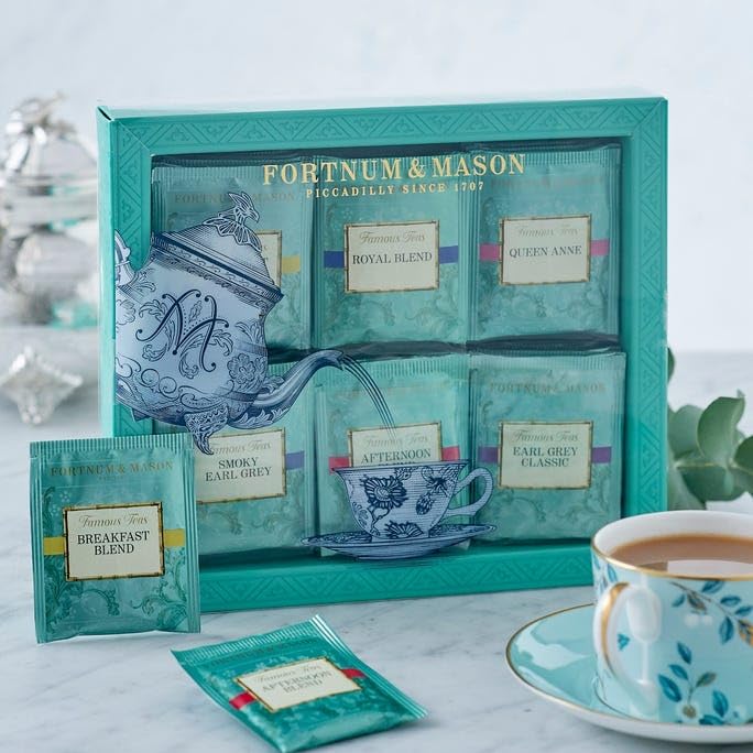 Fortnum & Mason Famous Tea Bag Selection - 60 Count Gourmet Gift Set
