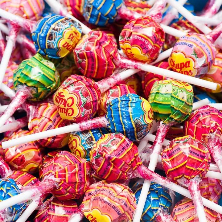 Chupa Chups Lollipops Bulk Bag – 75 Assorted Fruit & Cola Flavors