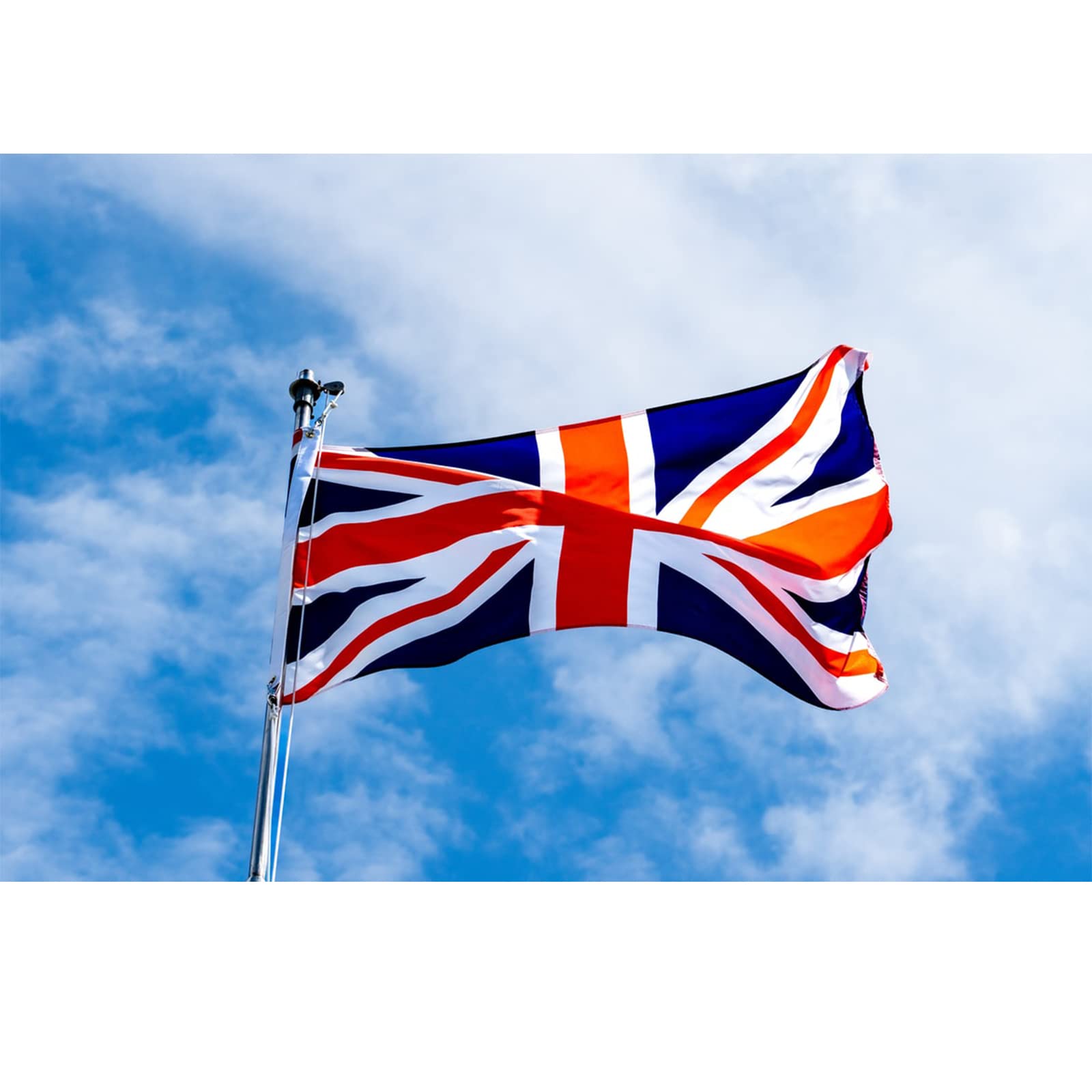 Homissor British Union Jack Flag | 3x5 Heavy Duty Cotton Sewn UK Flag